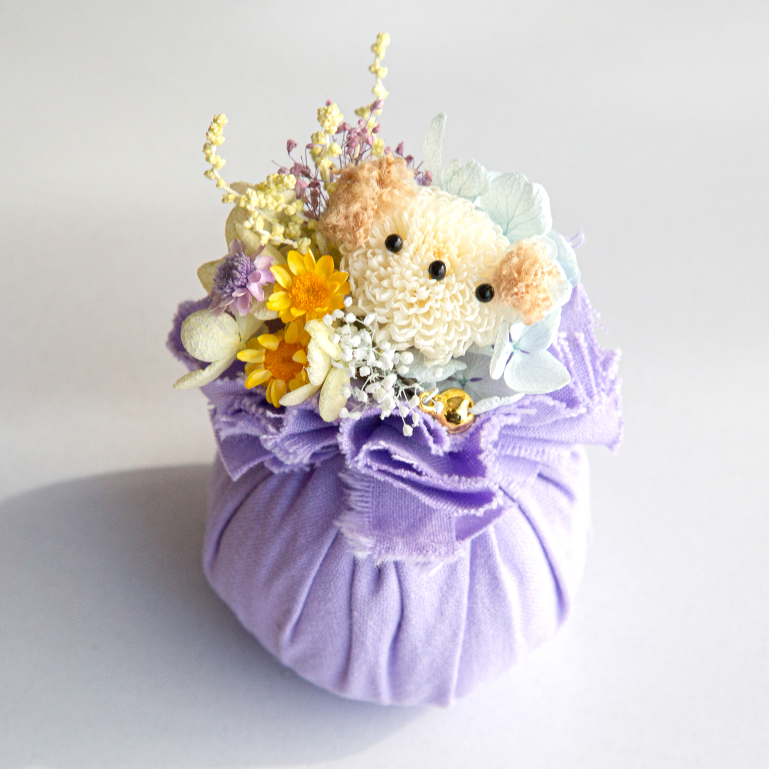 【販売開始4月下旬予定】サシェ・ルル（こいぬ）ラッピングセット付き